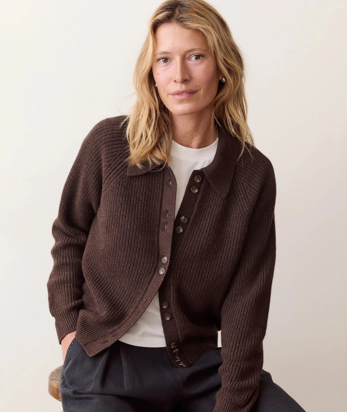 Marine Layer Parker Collared Cardi - Flea Boutiques