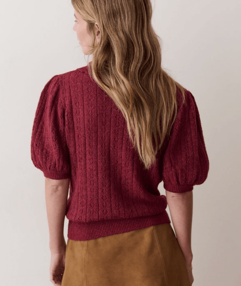 Marine Layer Sophie Pointelle Polo - Flea Boutiques