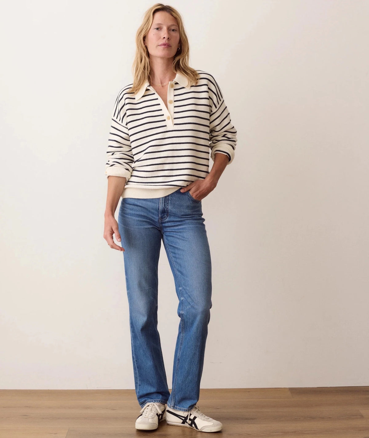 Marine Layer Valerie Polo Sweater - Flea Boutiques