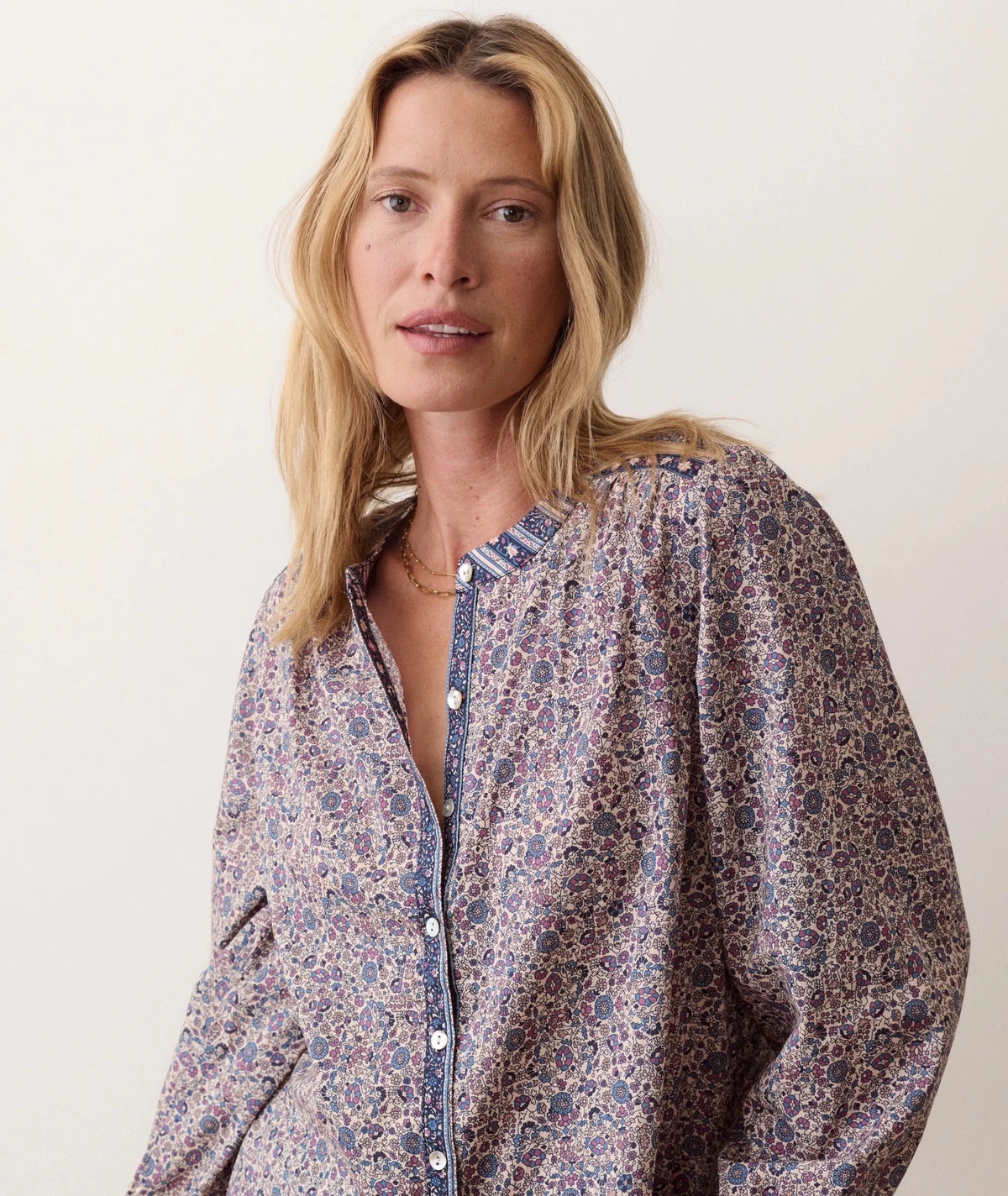 Marine Layer Vivian Button Through Blouse - Flea Boutiques