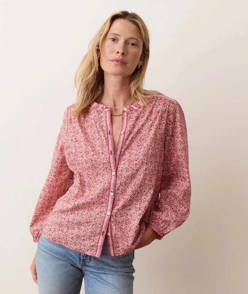 Marine Layer Vivian Button Through Blouse - Flea Boutiques