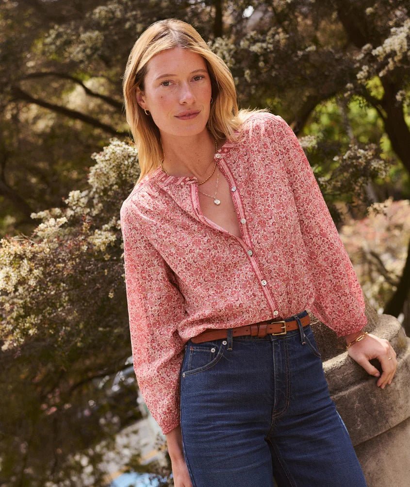 Marine Layer Vivian Button Through Blouse - Flea Boutiques
