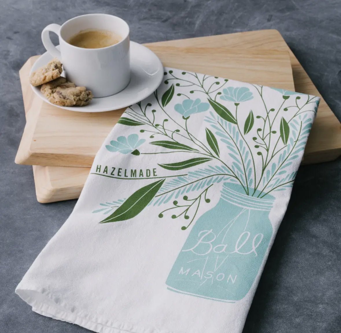 Mason Jar Tea Towel - Flea Boutiques