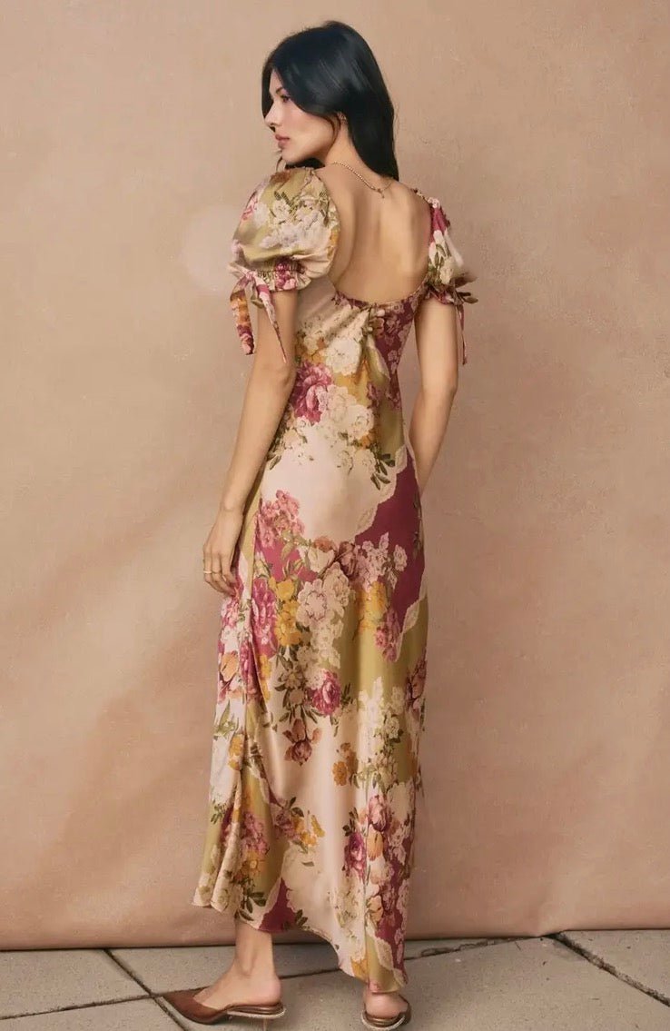 Meadow Puff Sleeve Maxi Dress - Flea Boutiques