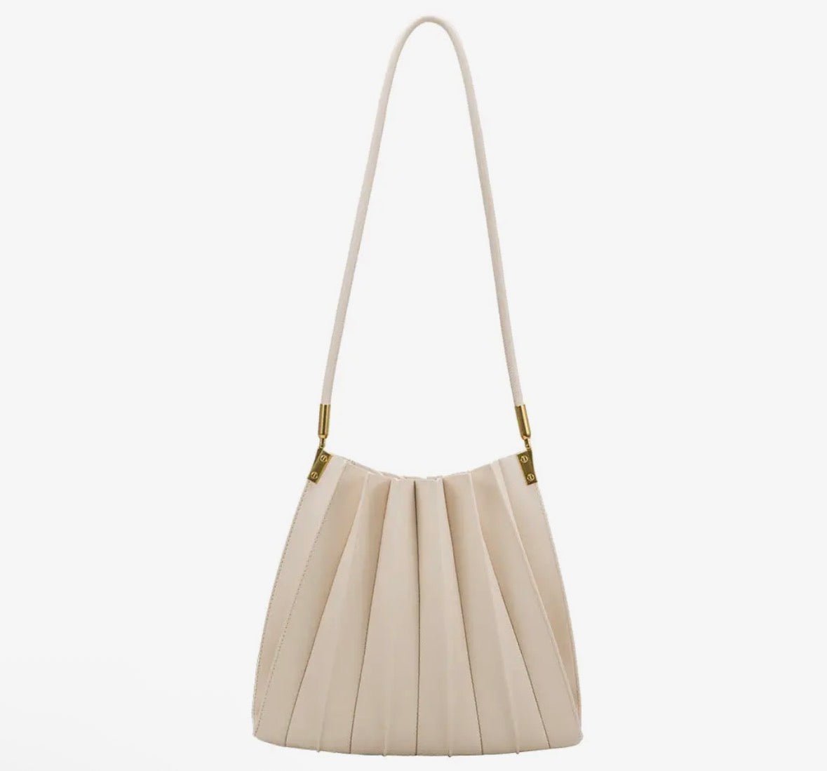 Melie Bianco Carrie Pleated Vegan Shoulder Bag - Flea Boutiques