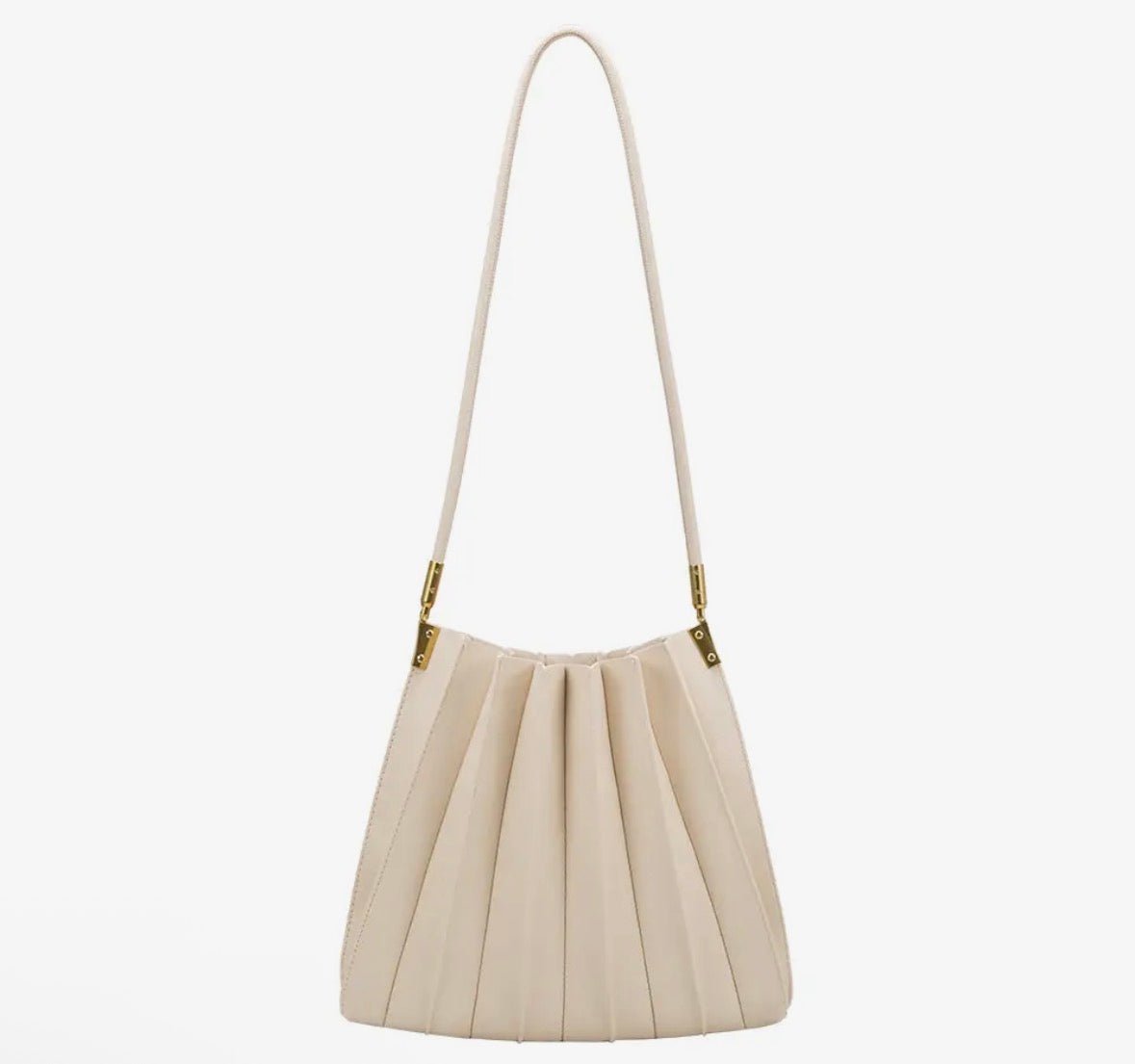 Melie Bianco Carrie Pleated Vegan Shoulder Bag - Flea Boutiques