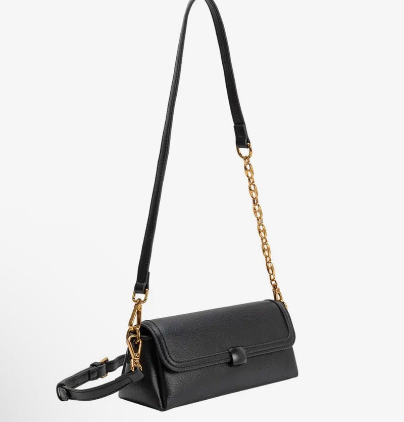 Melie Bianco Fancy Vegan Leather Shoulder Bag - Flea Boutiques