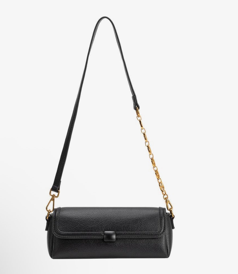 Melie Bianco Fancy Vegan Leather Shoulder Bag - Flea Boutiques