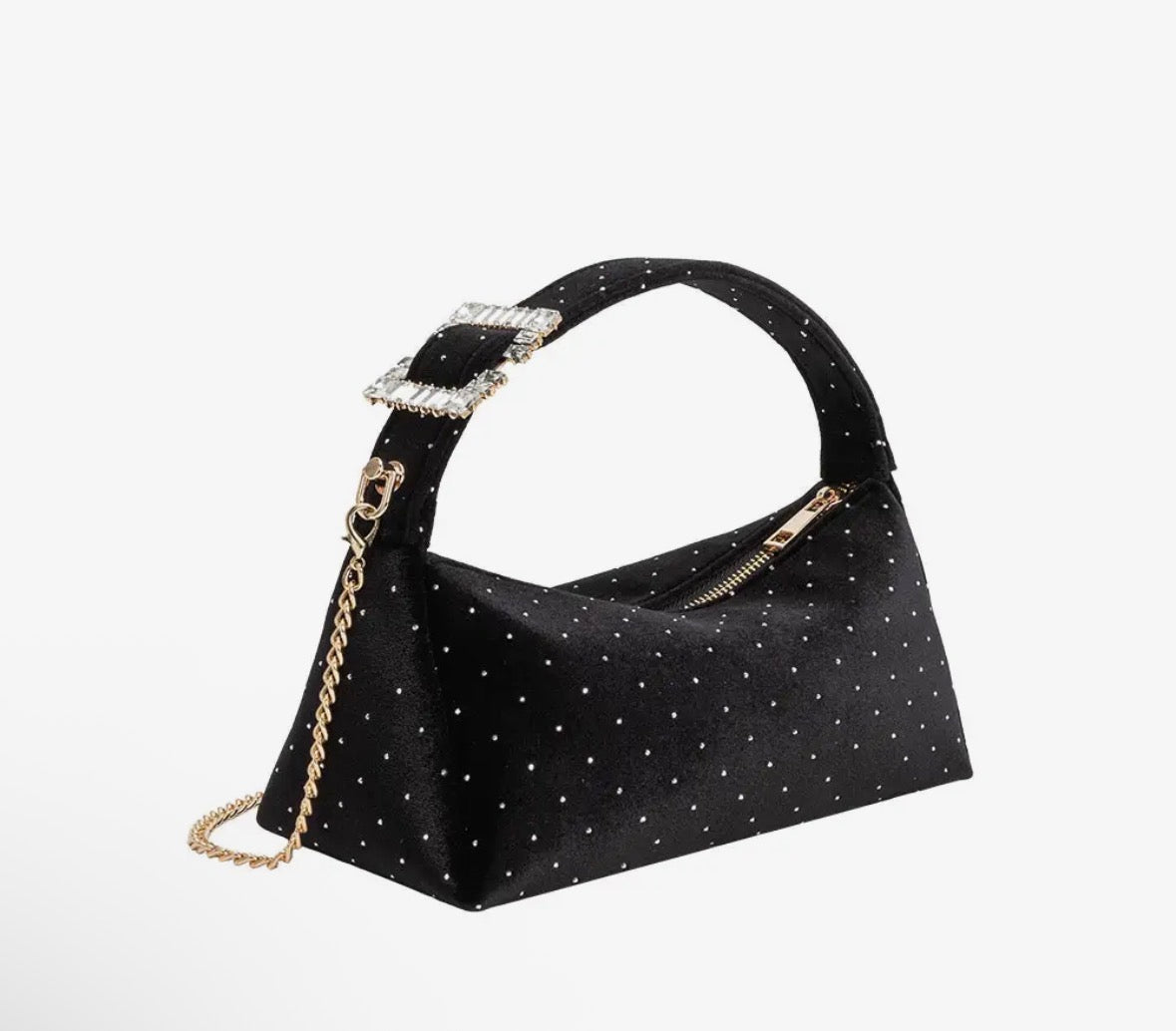 Melie Bianco Shanice Red Velvet Crossbody - Flea Boutiques