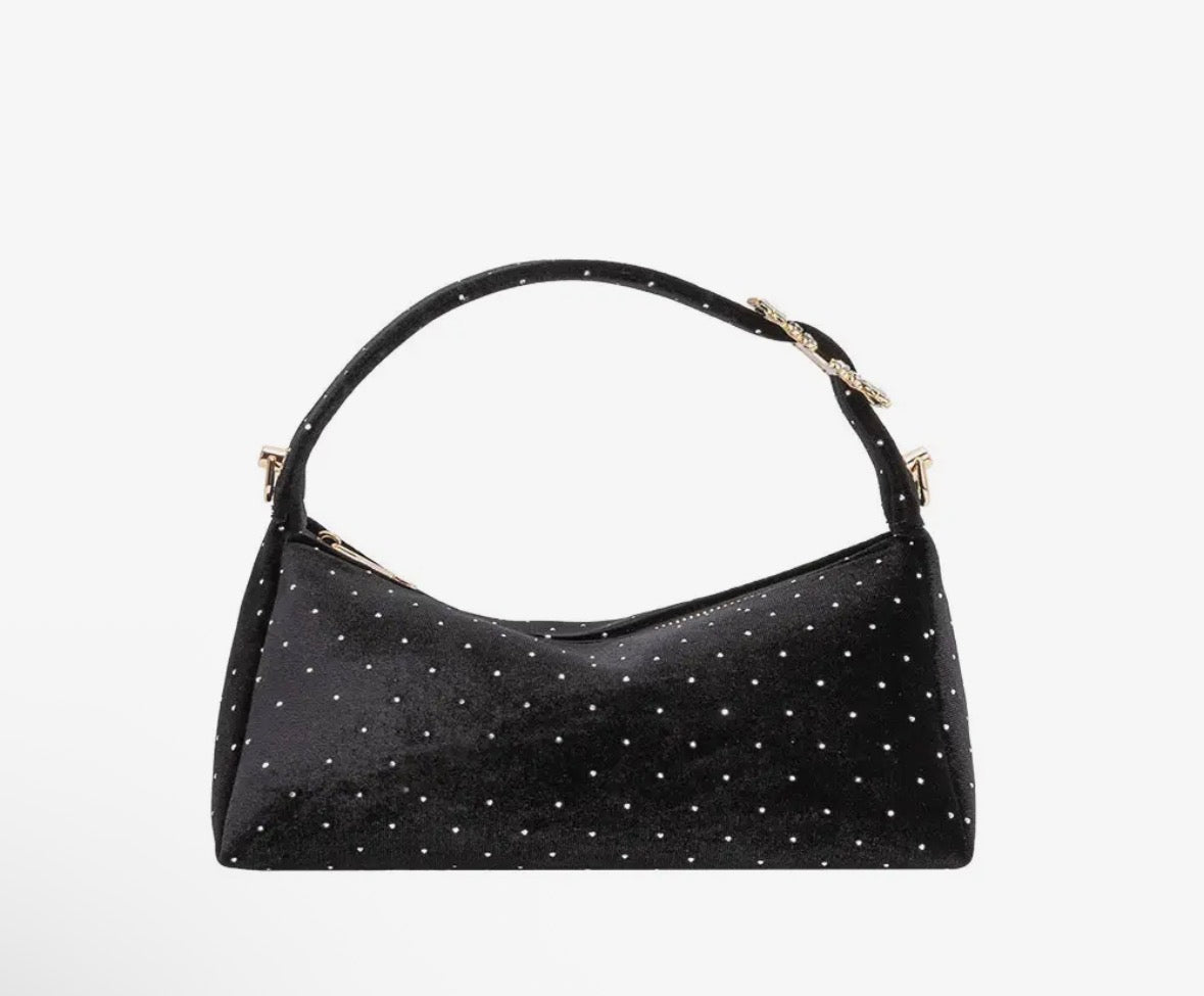 Melie Bianco Shanice Red Velvet Crossbody - Flea Boutiques