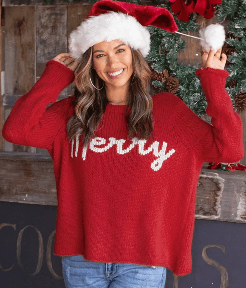 Merry Everything Crew Chunky - Flea Boutiques