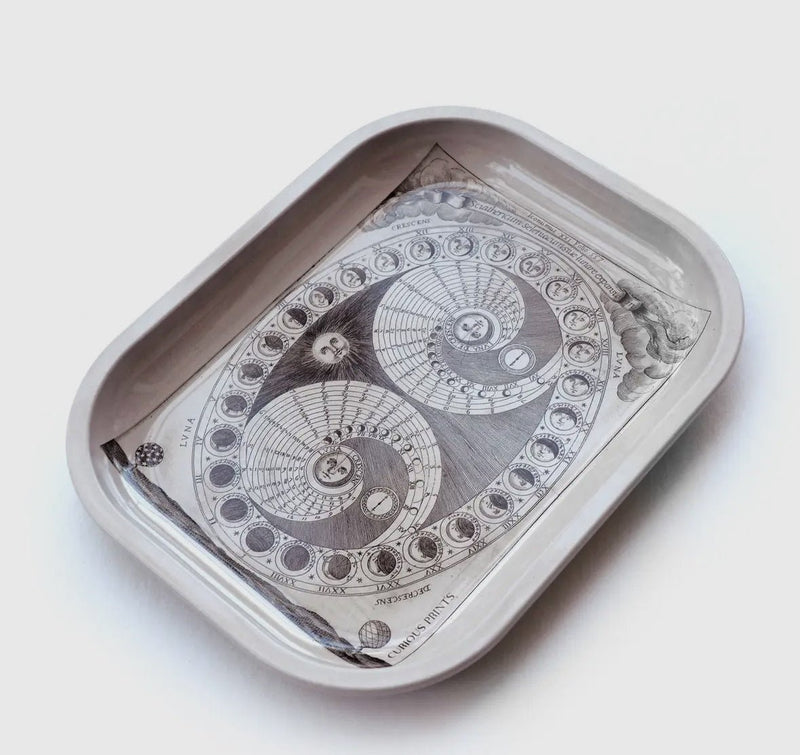 Metal Moon Phases Tray - Flea Boutiques