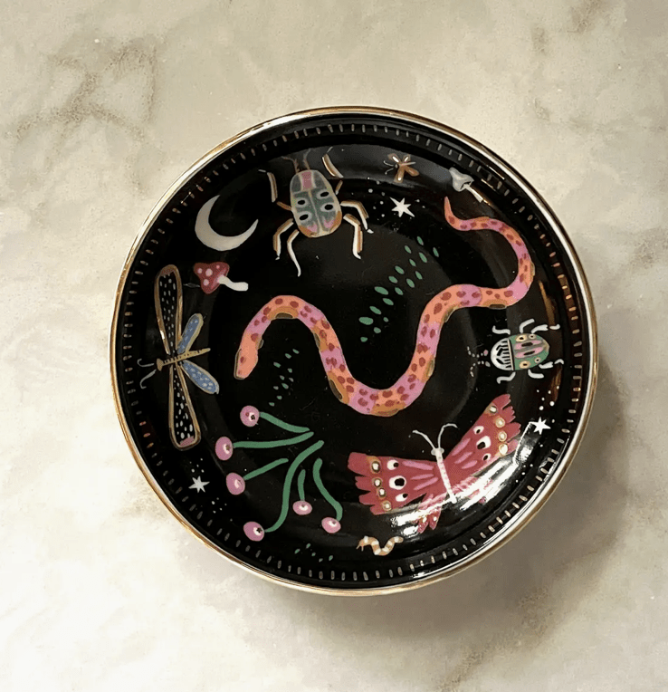 Midnight Garden Dish - Flea Boutiques