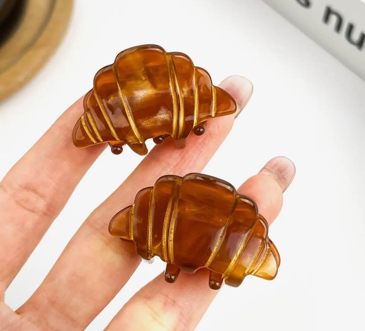 Mini Croissant Hair Clip - Flea Boutiques
