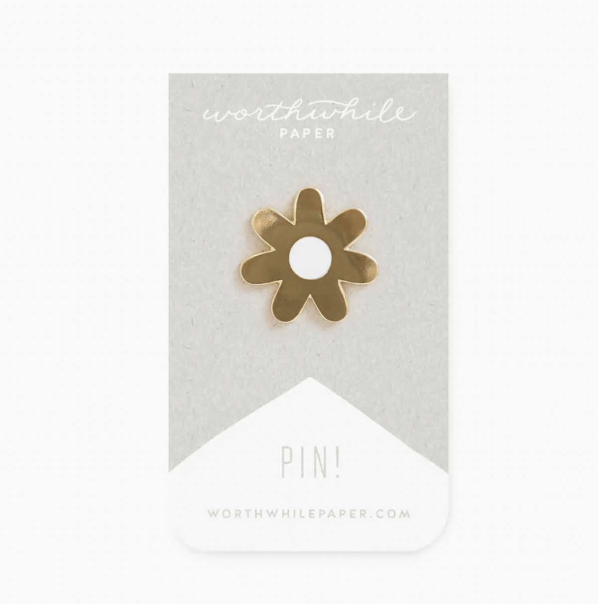 Minimal Daisy Pin - Flea Boutiques