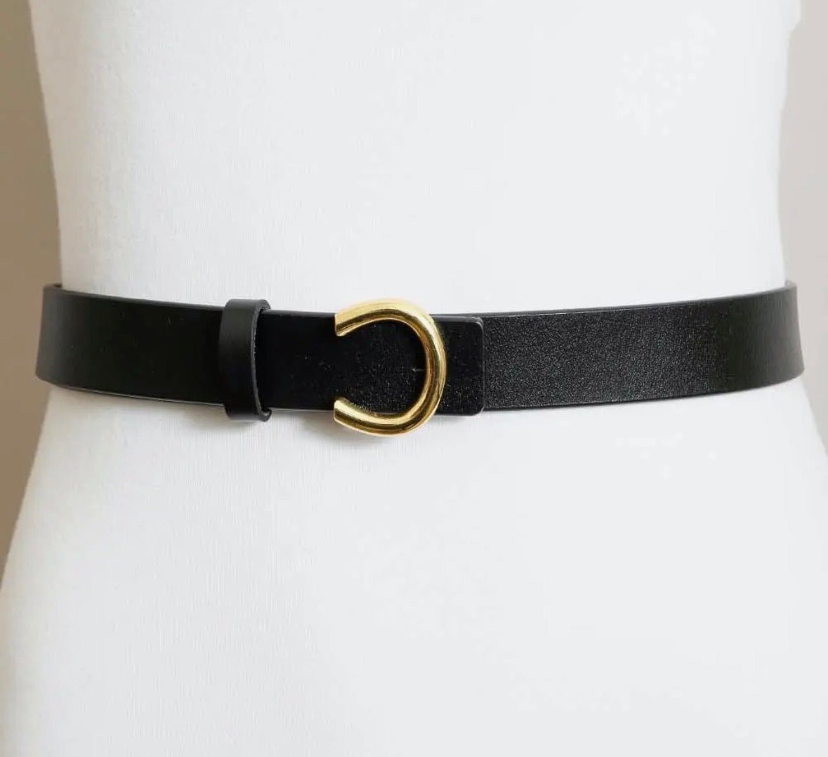 Minimalist Gold Horseshoe Belt - Flea Boutiques