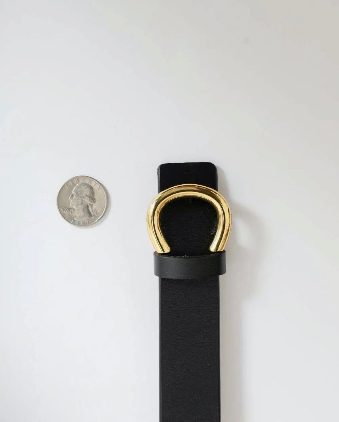 Minimalist Gold Horseshoe Belt - Flea Boutiques