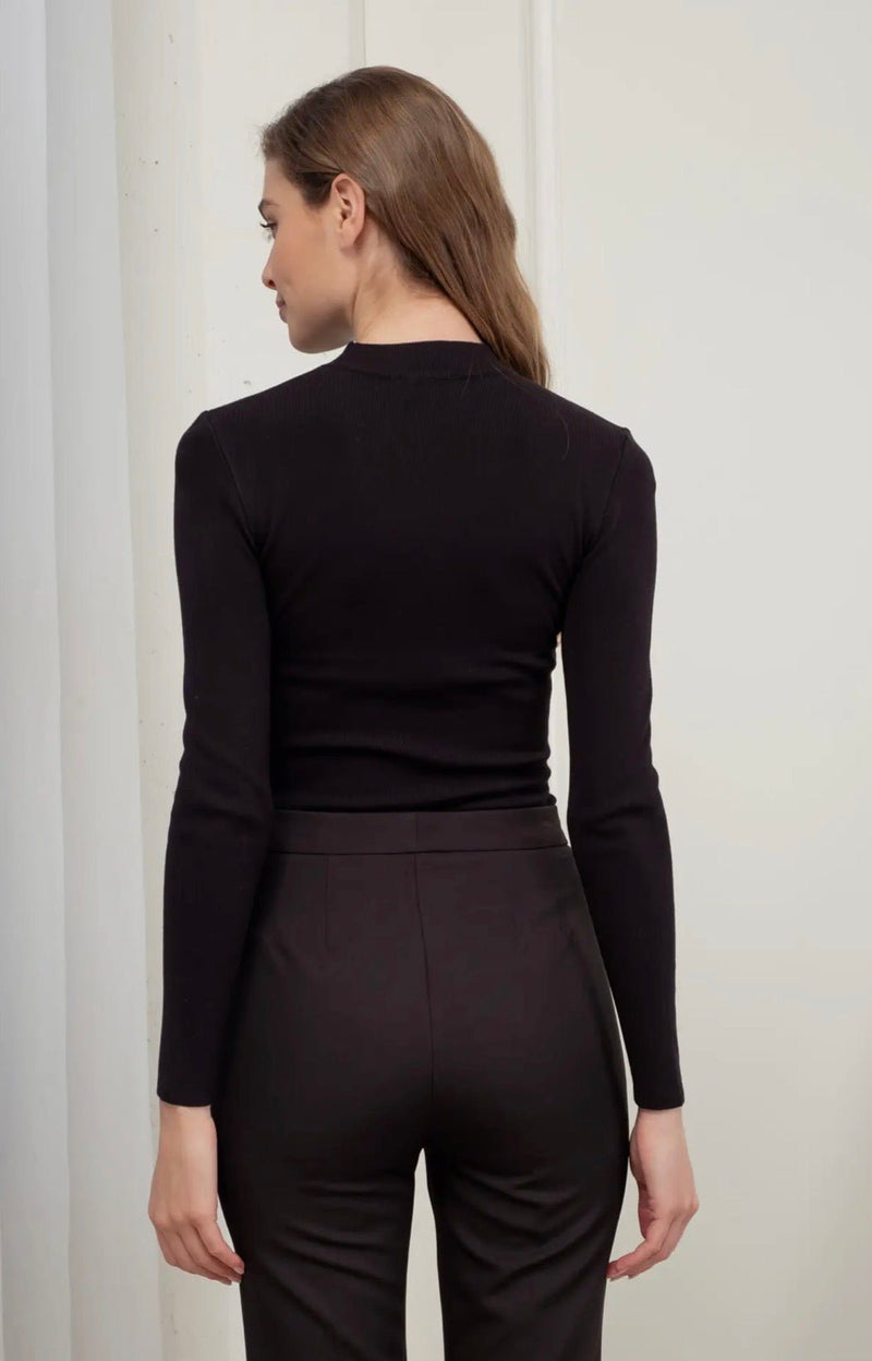 Mock Neck Long Slv Sweater - Flea Boutiques