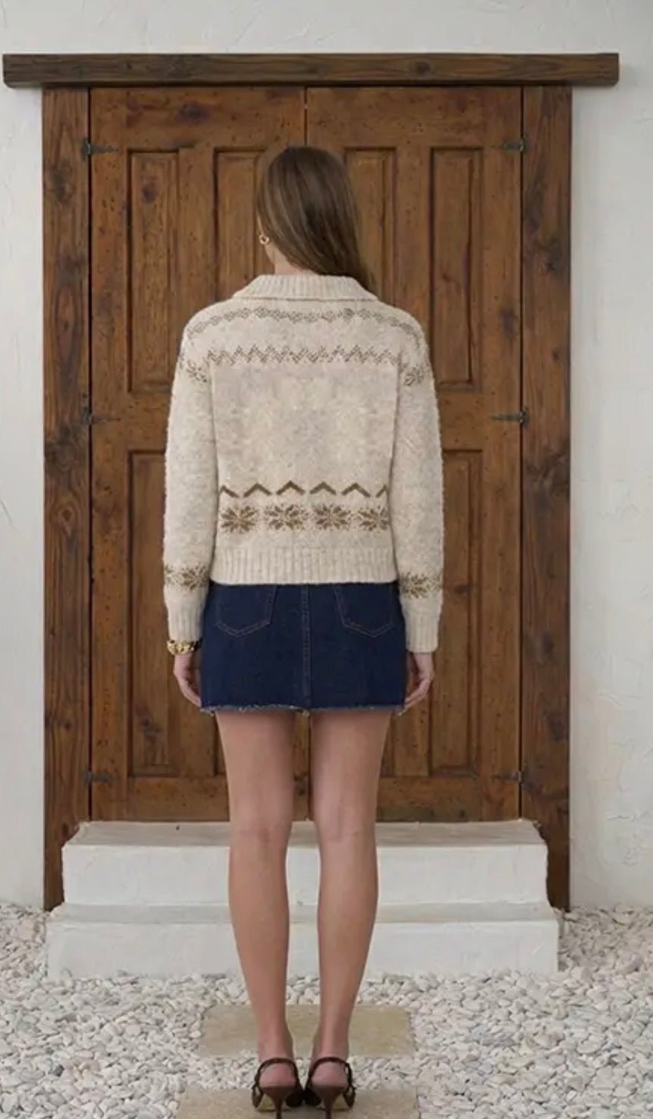 Moon River Nordic Pony Cardigan - Flea Boutiques