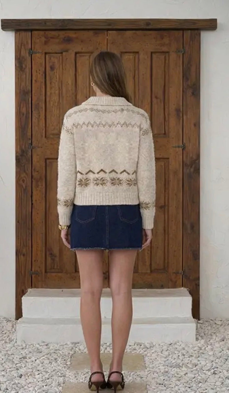 Moon River Nordic Pony Cardigan - Flea Boutiques