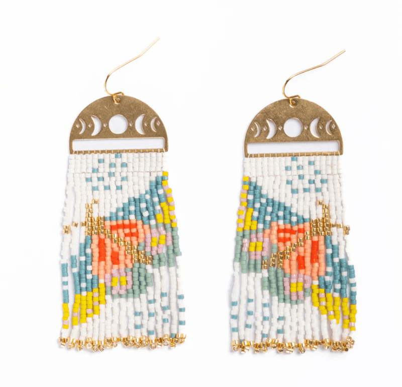 Moonlit Moth Fringe Earrings - Flea Boutiques