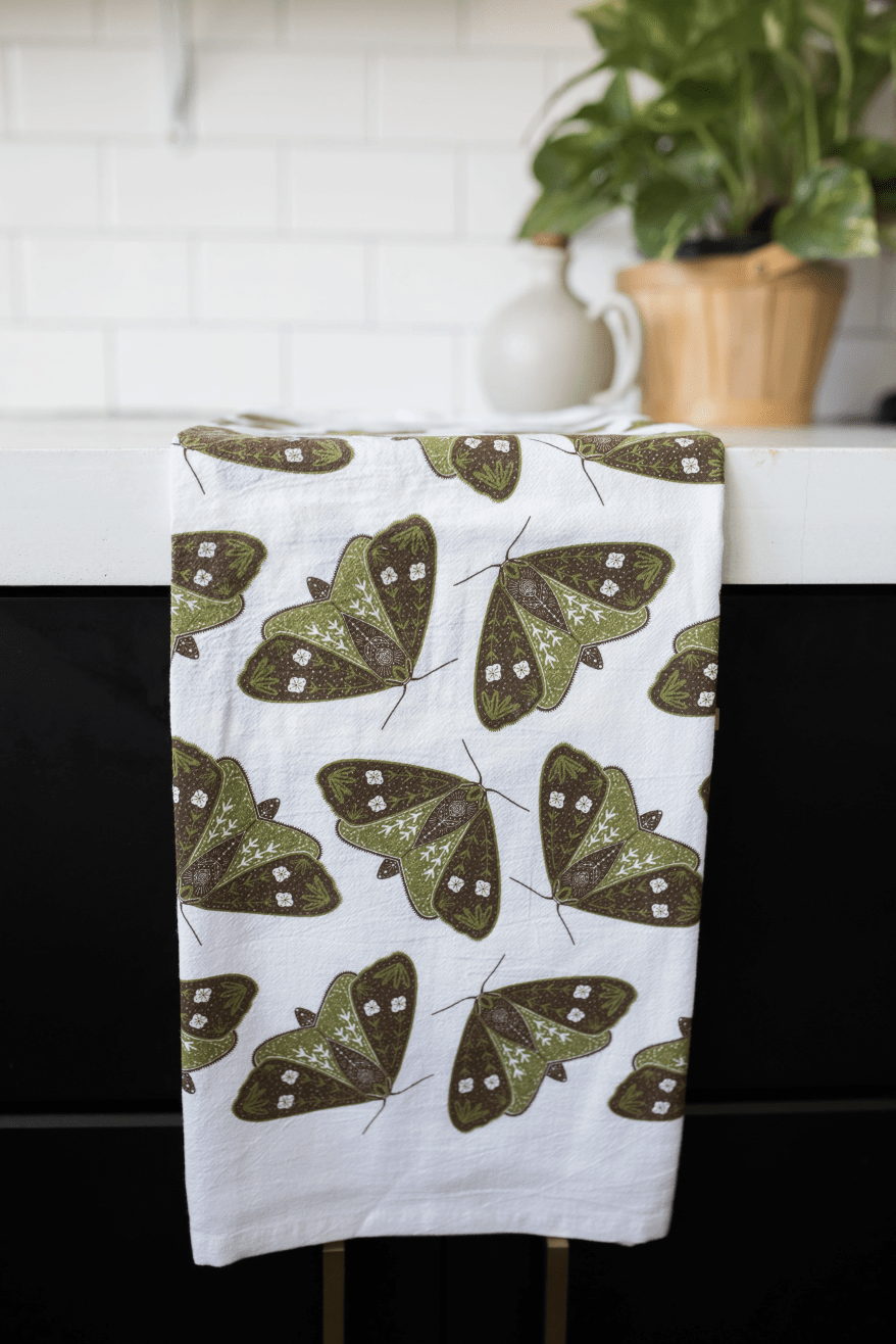 Moths Tea Towel - Flea Boutiques