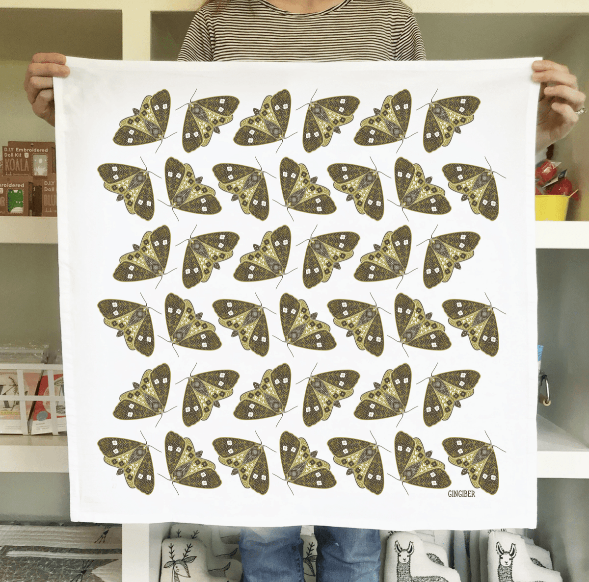 Moths Tea Towel - Flea Boutiques