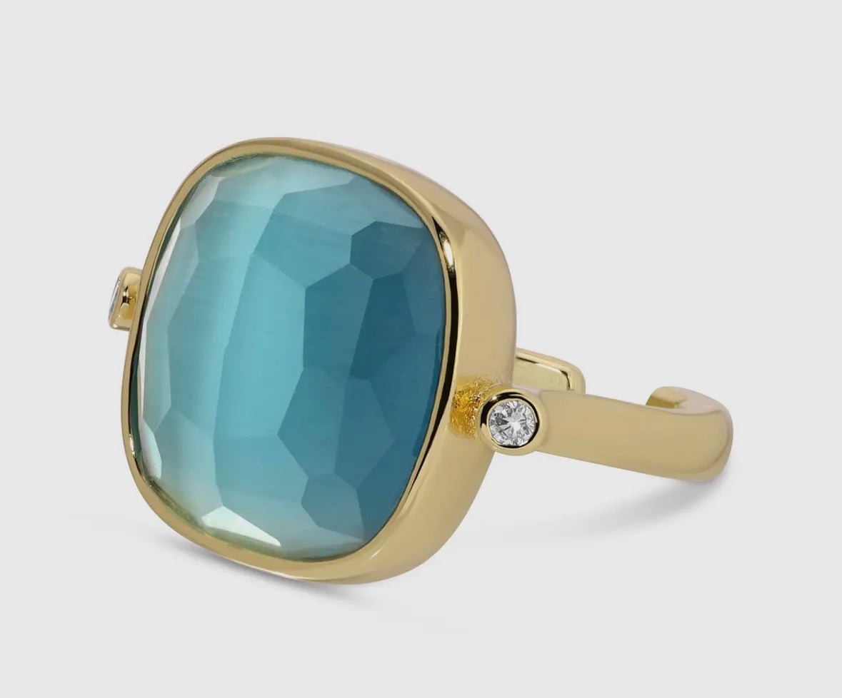 Ms. Reliability Stone Ring - Flea Boutiques