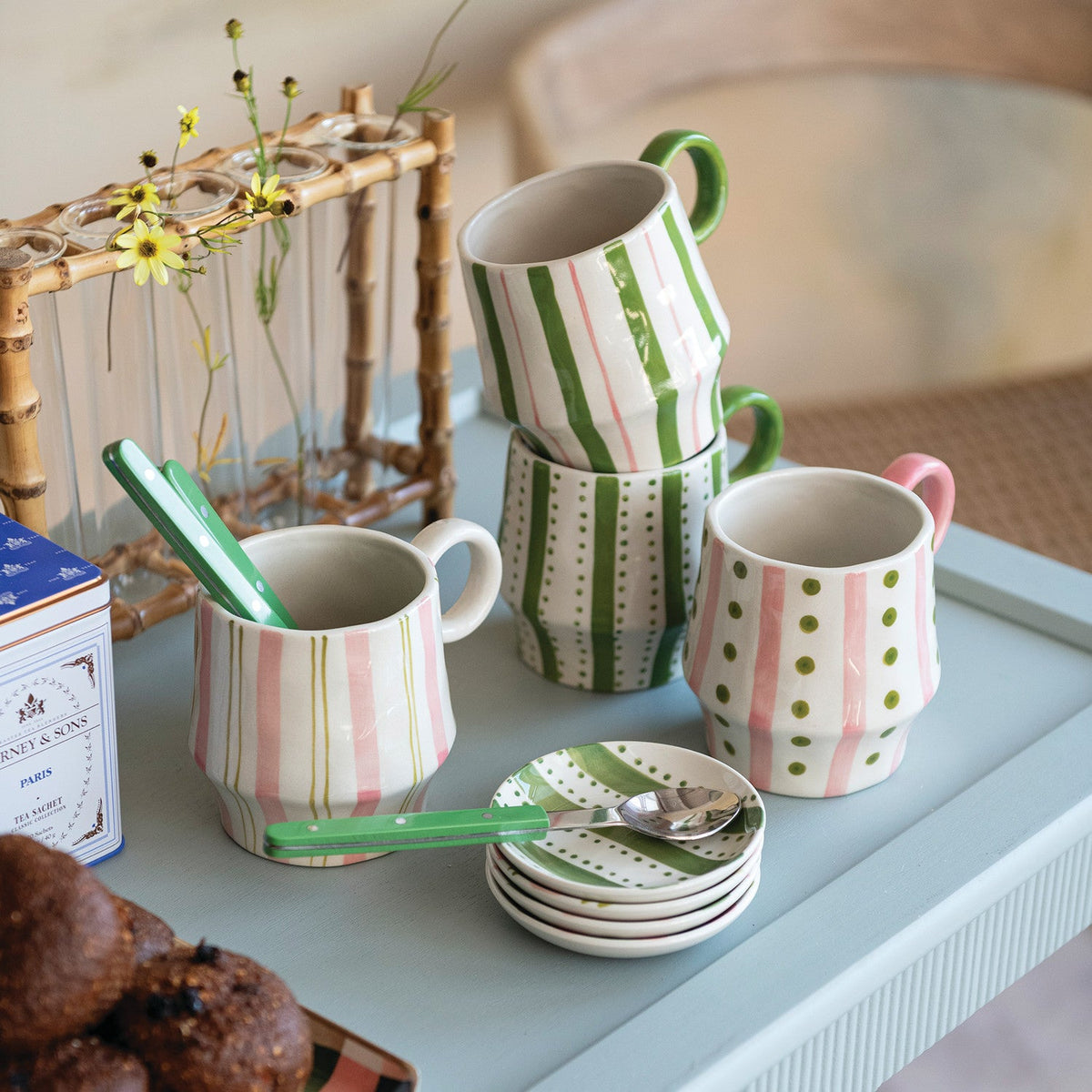Mug with Striped Pattern - Flea Boutiques