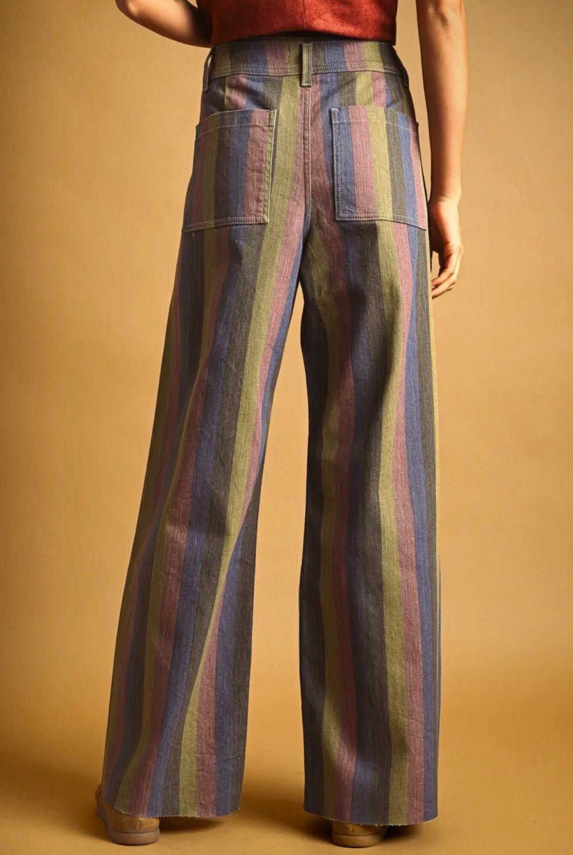 Multi Color Panel Pants - Flea Boutiques