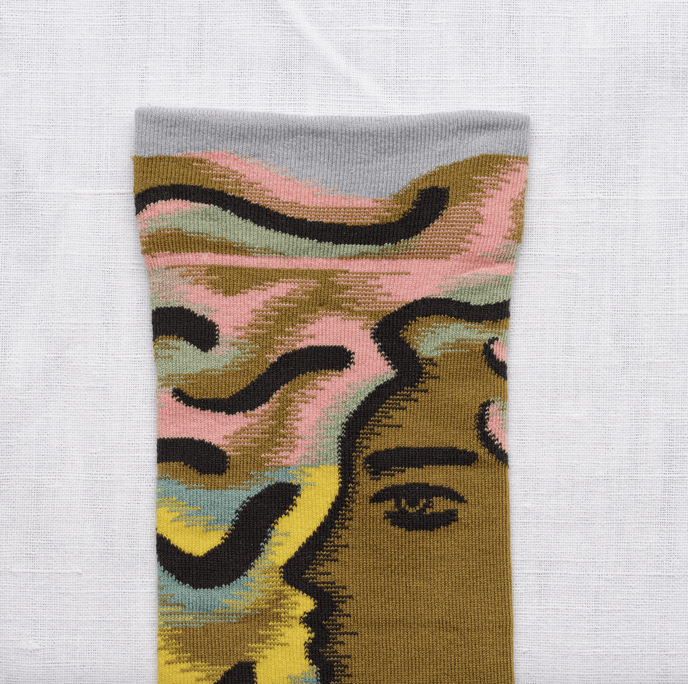 Multicolored Profile Sock - Flea Boutiques