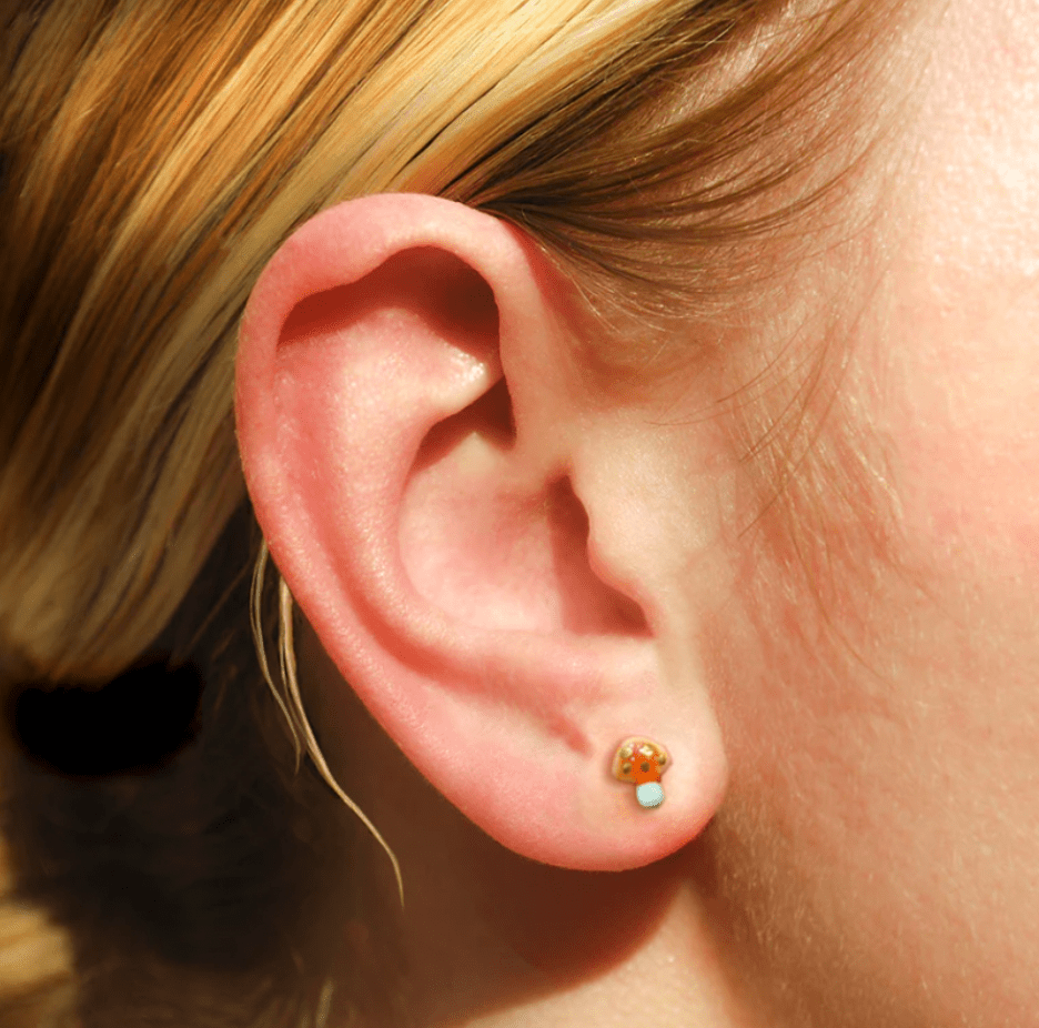 Mushroom Micro Studs - Flea Boutiques