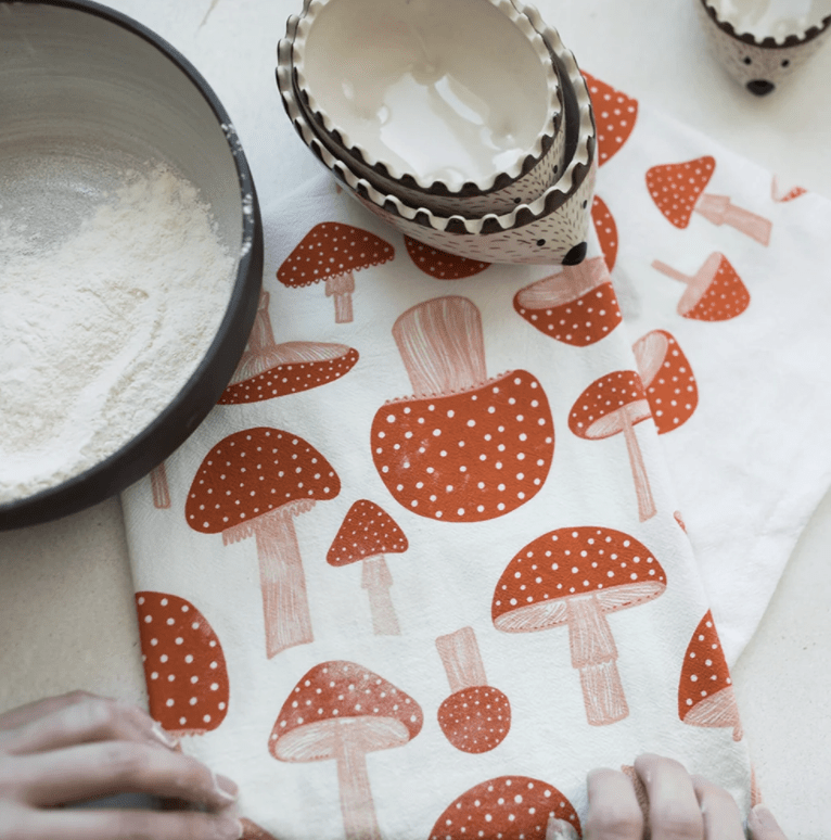 Mushroom Tea Towel - Flea Boutiques