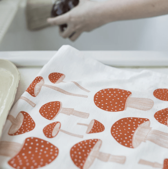 Mushroom Tea Towel - Flea Boutiques