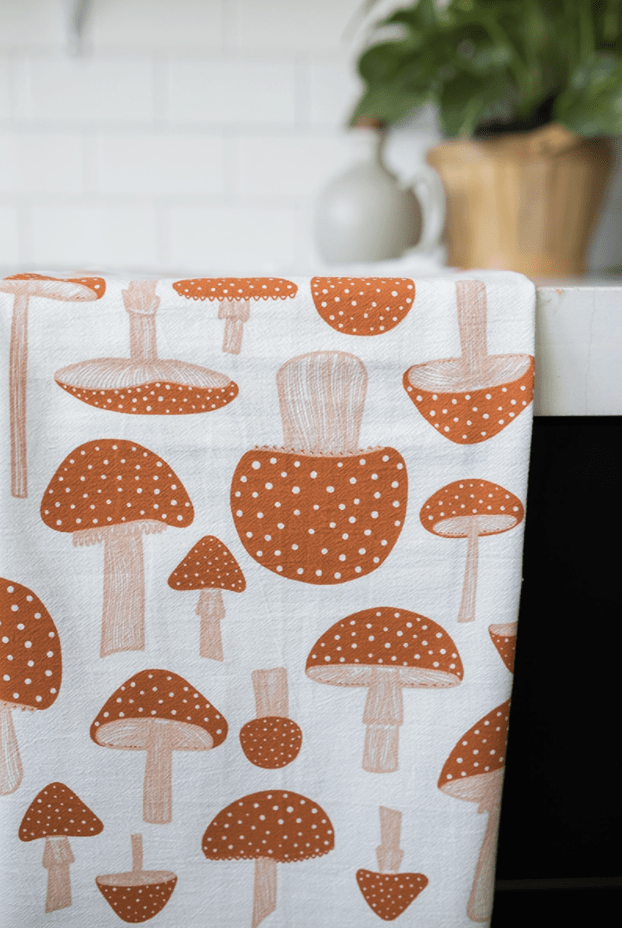 Mushroom Tea Towel - Flea Boutiques