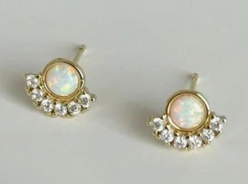Naya Opal Studs - Flea Boutiques