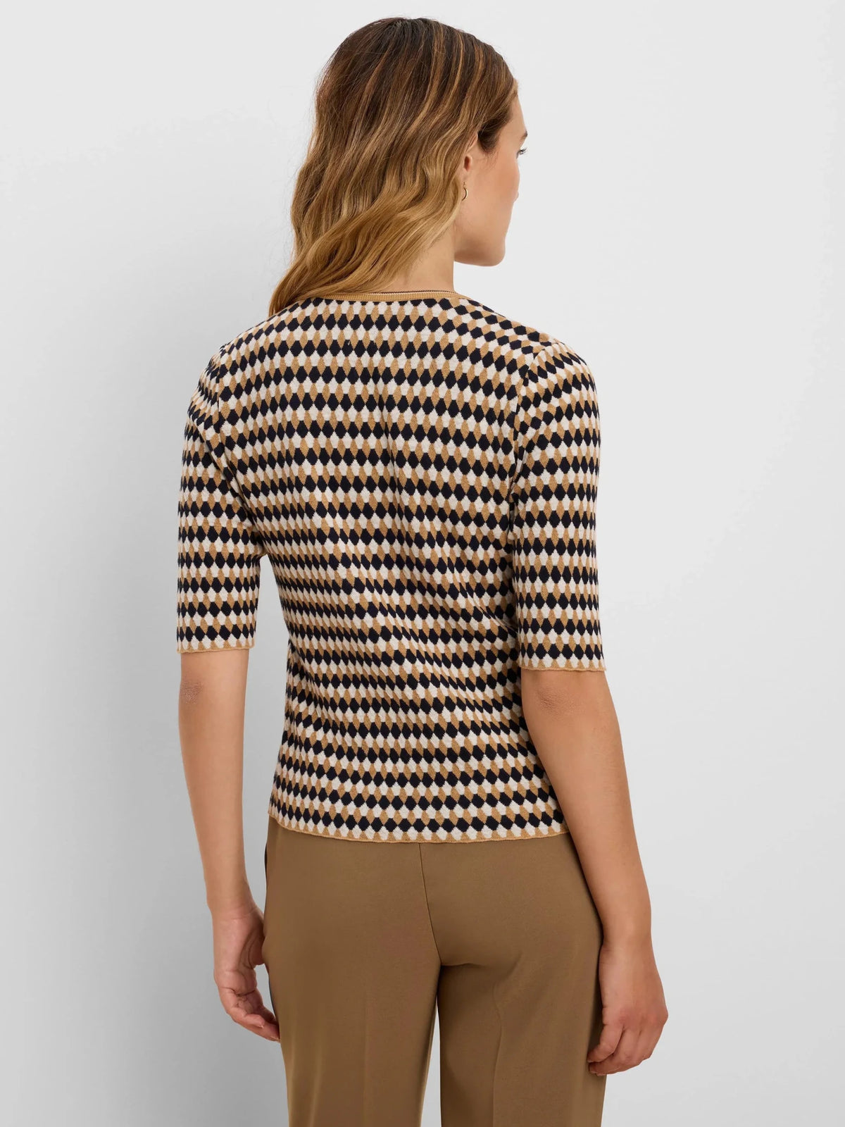 Nic + Zoe Angled Jacquard Sweater - Flea Boutiques