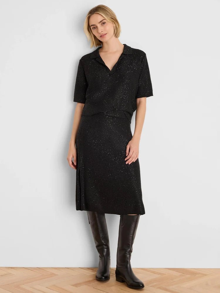 Nic + Zoe Anytime Sequin Polo - Flea Boutiques