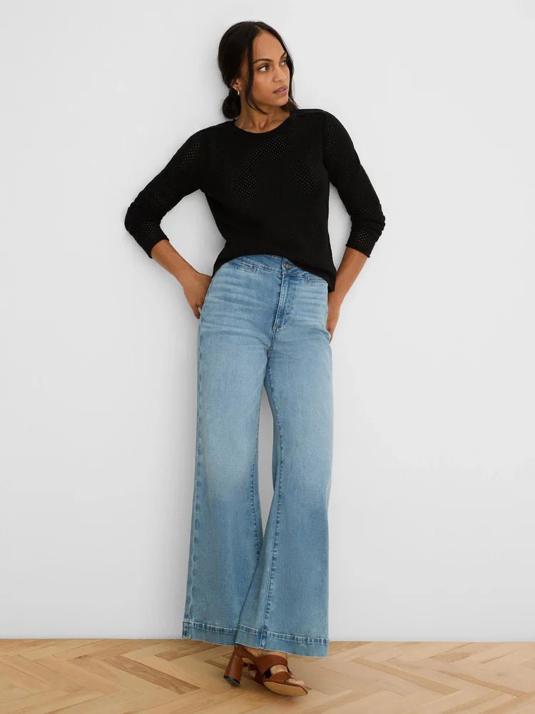 Nic + Zoe Breezeway Mesh Sweater - Flea Boutiques