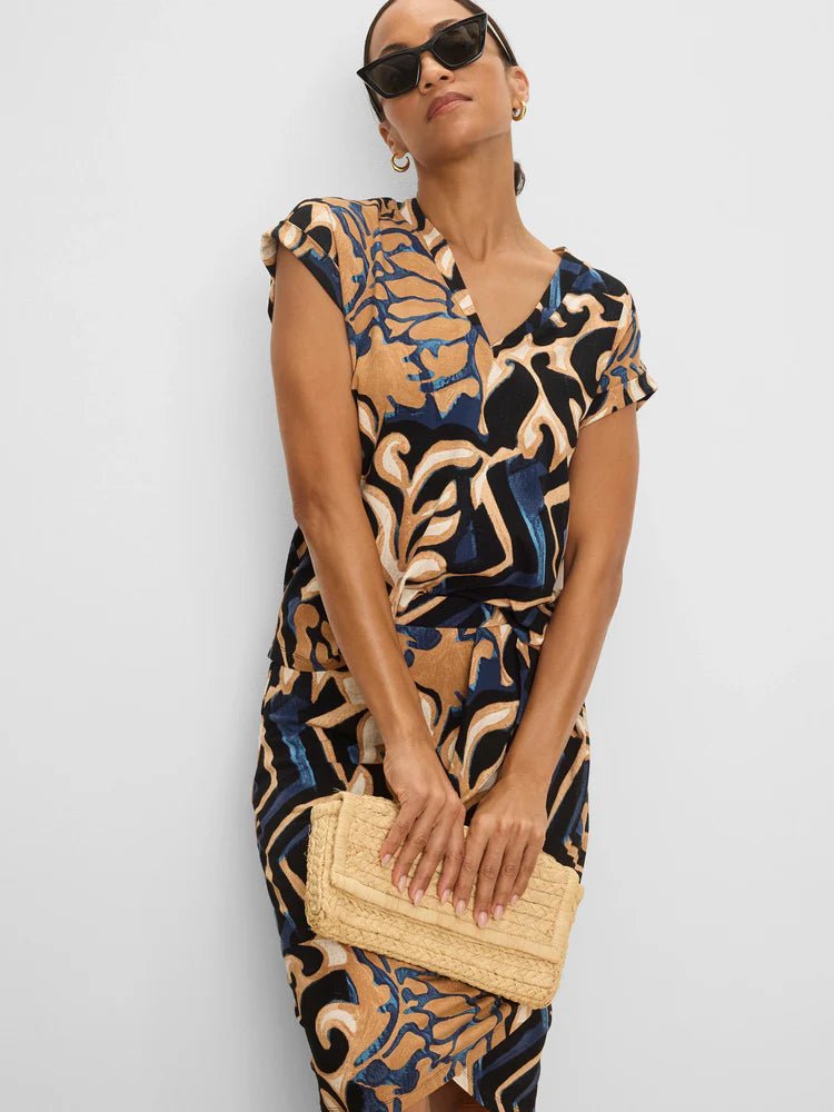Nic + Zoe Deco Blooms Knit Skirt - Flea Boutiques