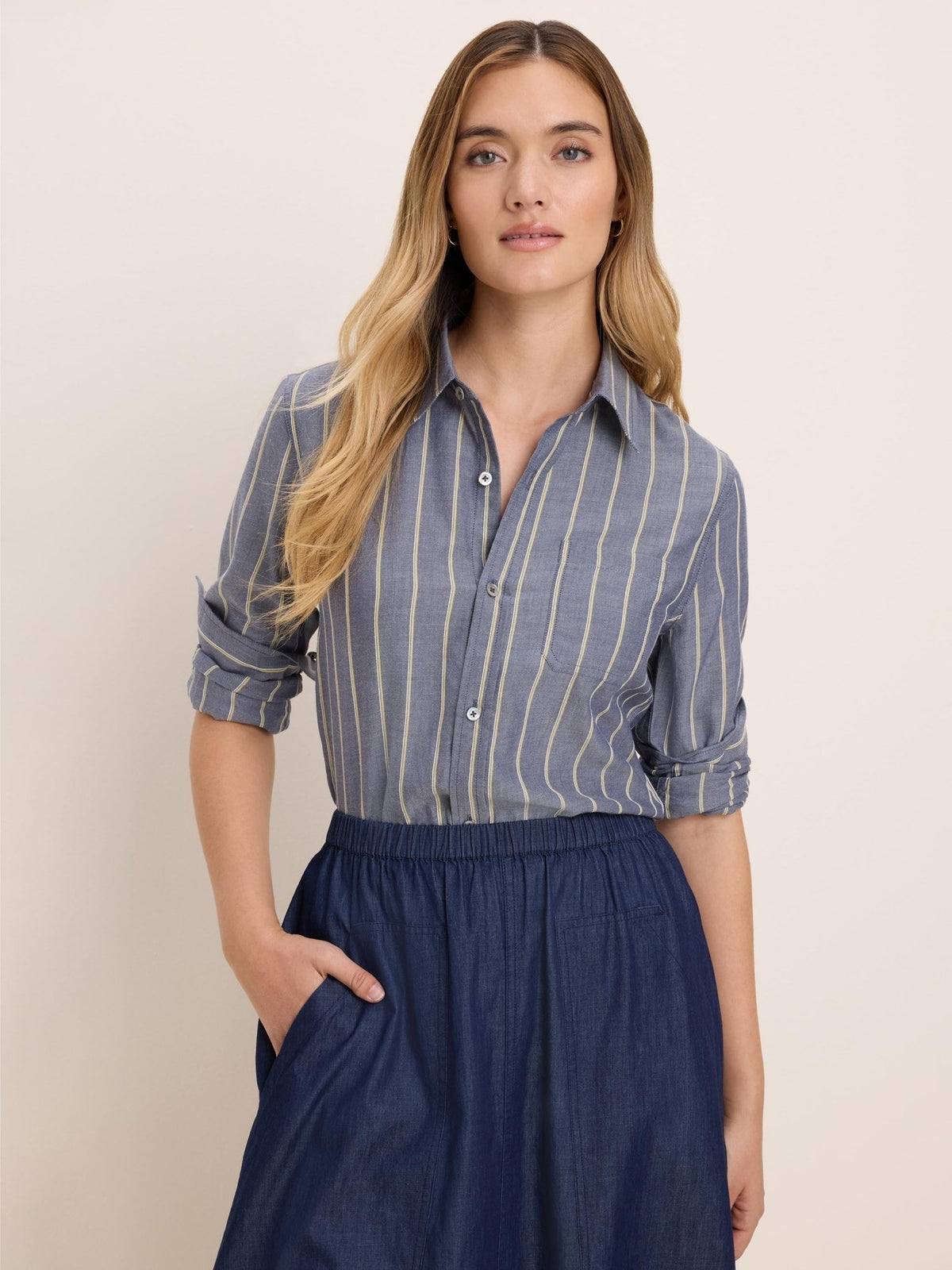 Nic + Zoe Dobby Stripe Shirt - Flea Boutiques