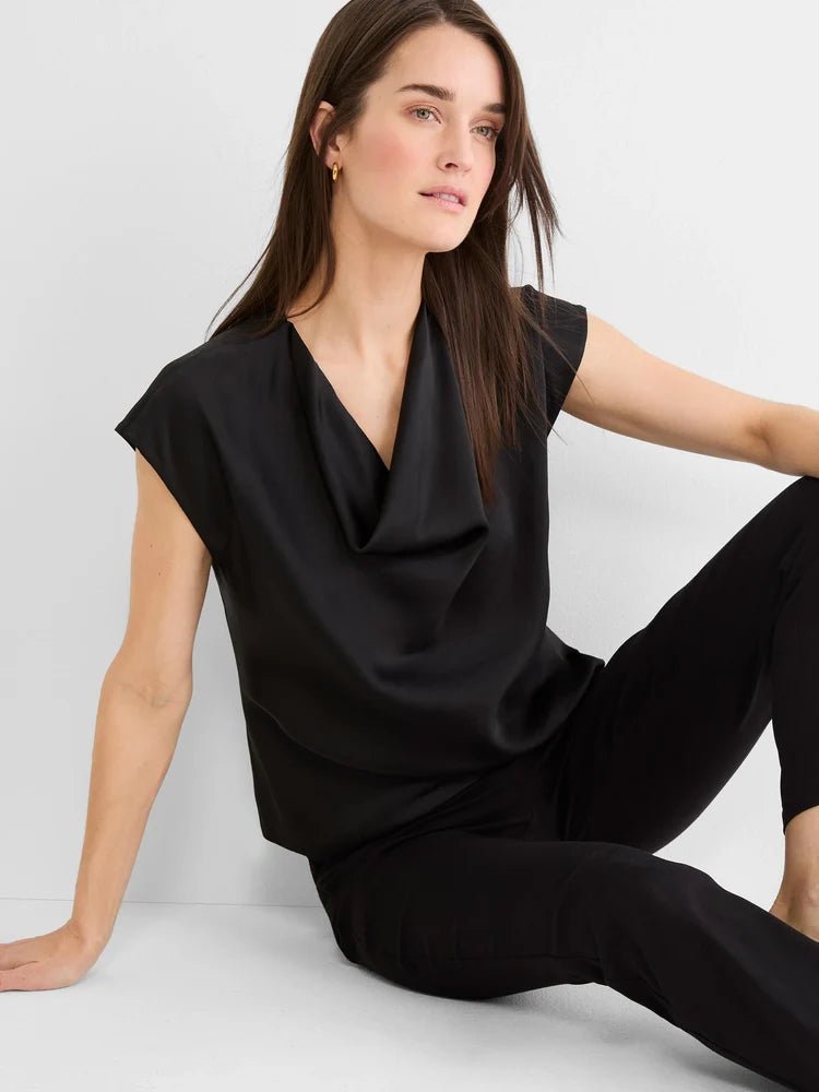 Nic + Zoe Drape Neck Day Gloss Top - Flea Boutiques