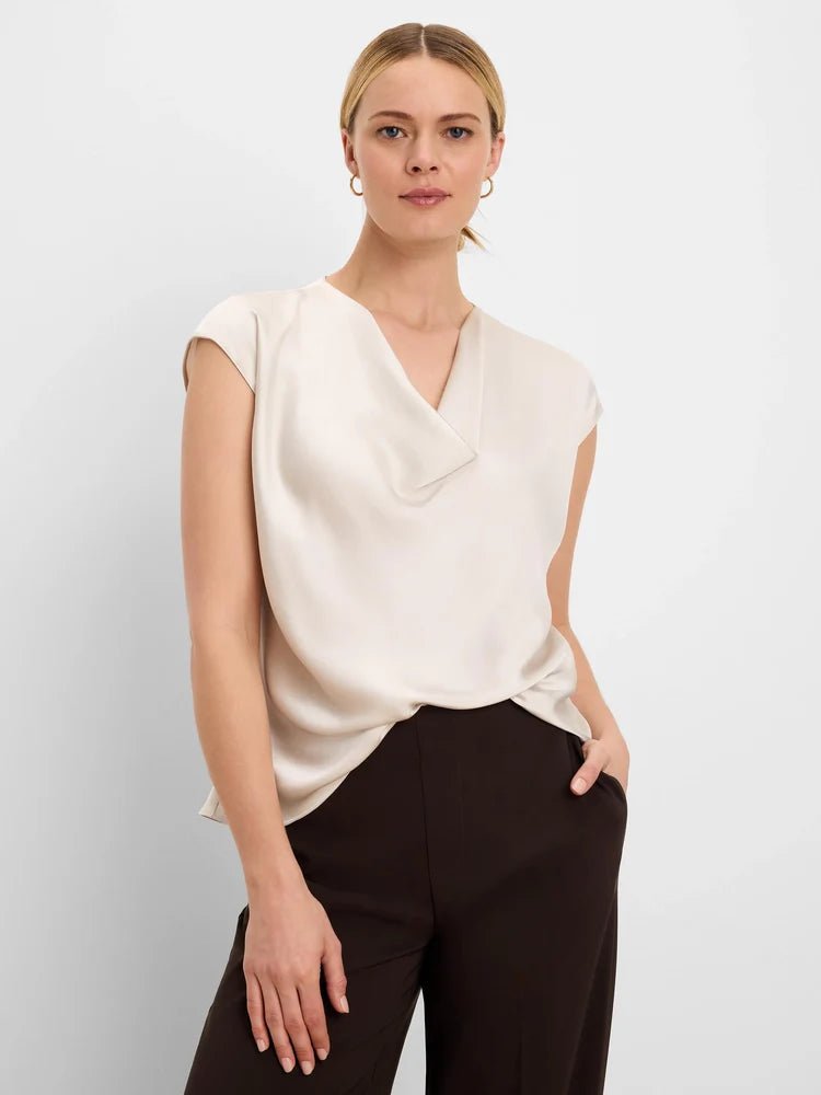 Nic + Zoe Drape Neck Day Gloss Top - Flea Boutiques