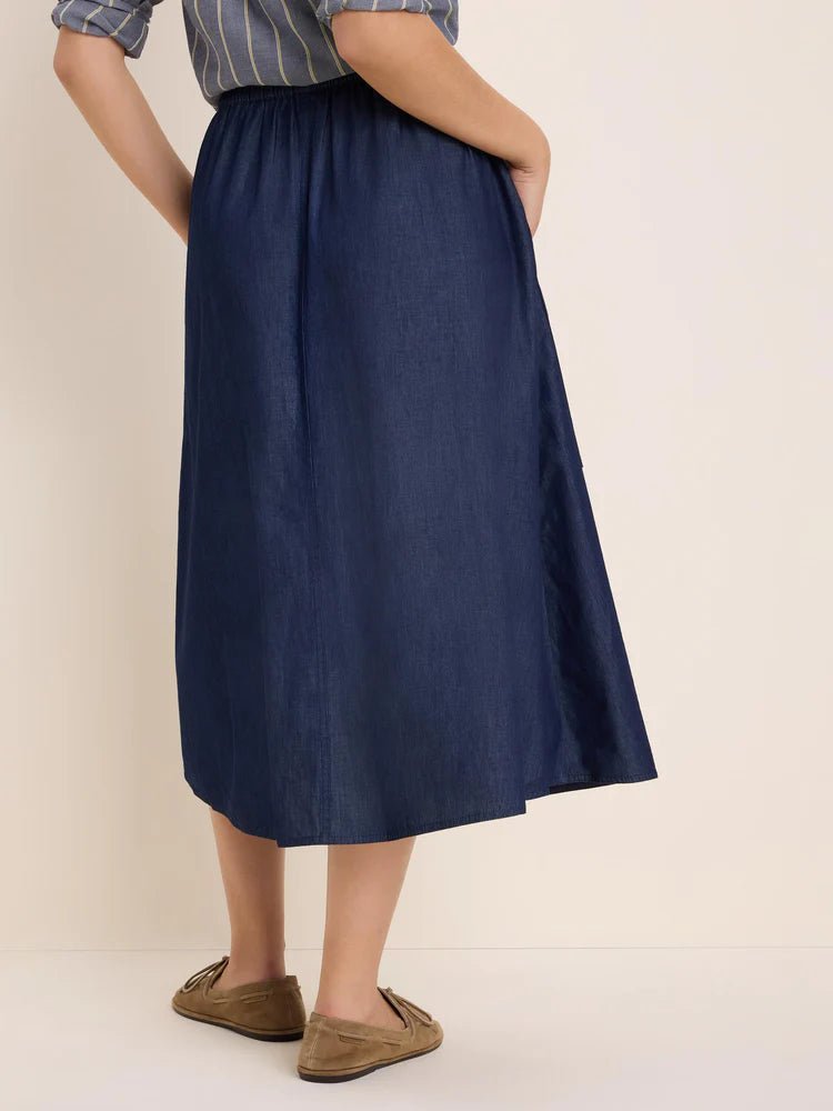 Nic + Zoe Drapey Denim Cargo Skirt - Flea Boutiques