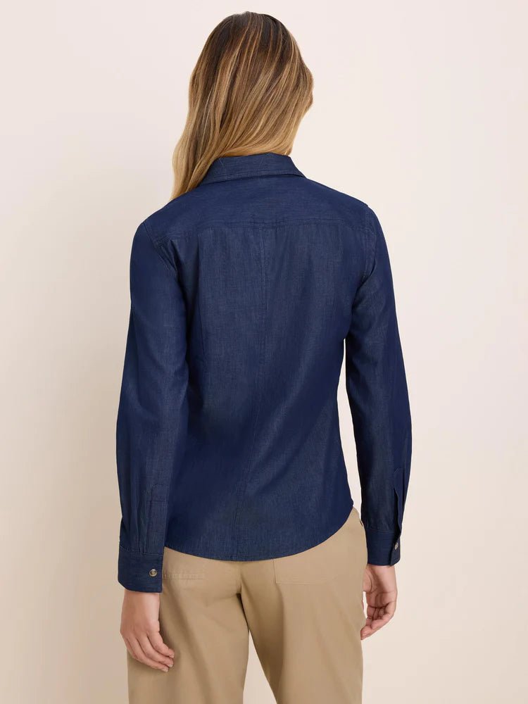 Nic + Zoe Drapey Denim Shirt - Flea Boutiques