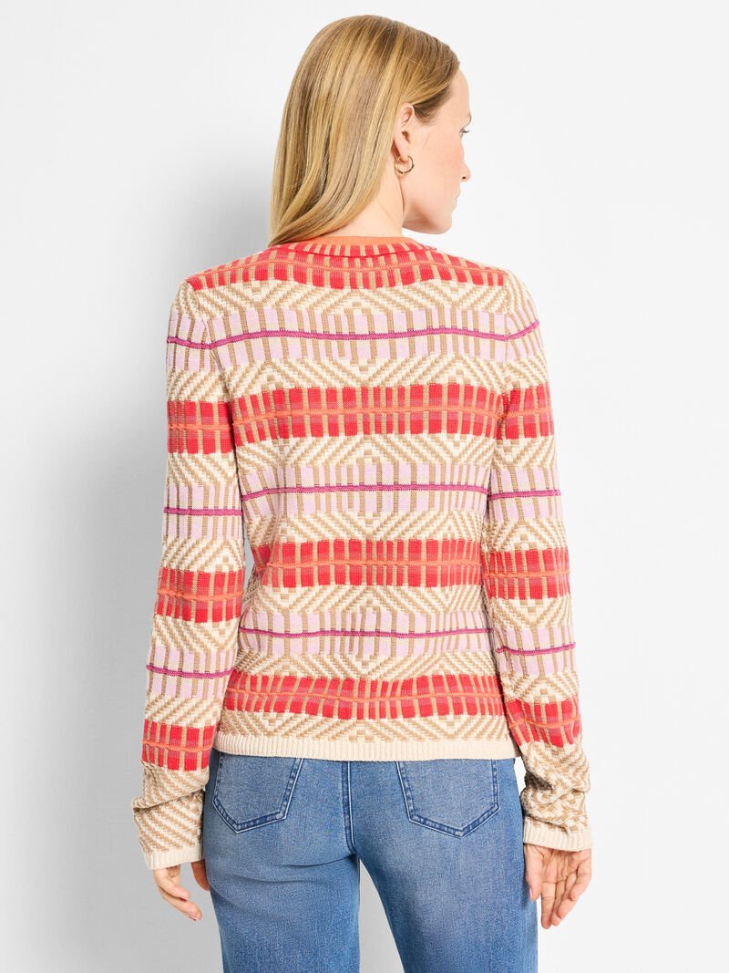 Nic + Zoe Energizer Jacquard Cardigan - Flea Boutiques