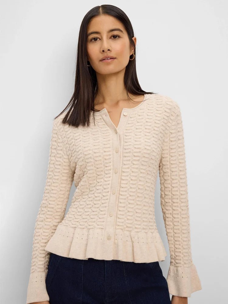 Nic + Zoe Frill Textured Cardigan - Flea Boutiques