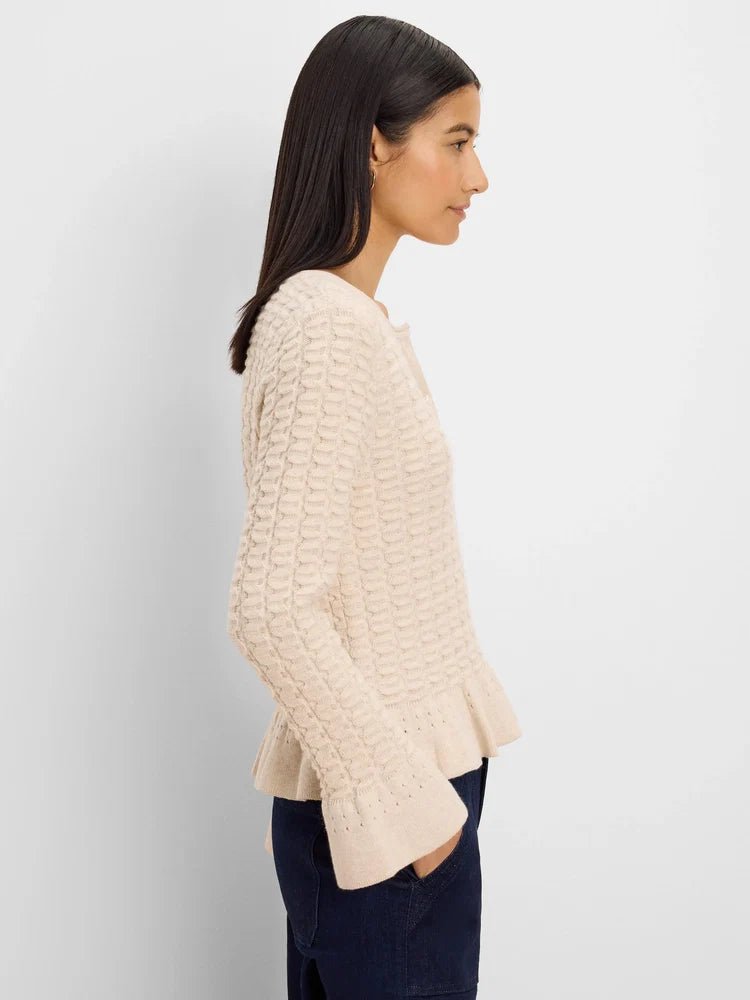 Nic + Zoe Frill Textured Cardigan - Flea Boutiques