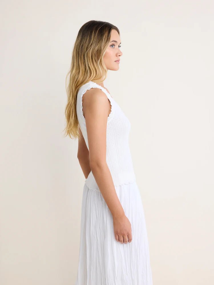 Nic + Zoe Pointelle Rib Ella Tee - Flea Boutiques
