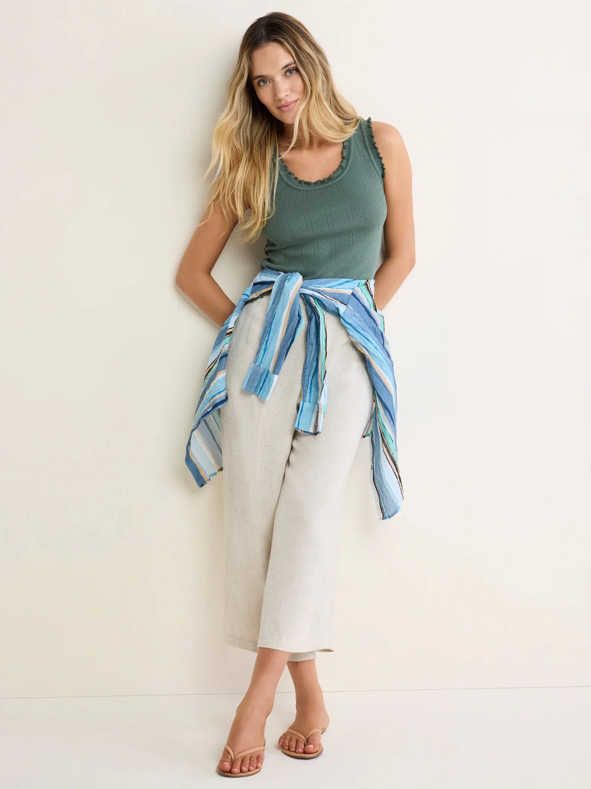 Nic + Zoe Pointelle Rib Ella Tee - Flea Boutiques